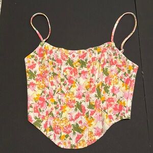 NWOT Nordstrom floral corset top